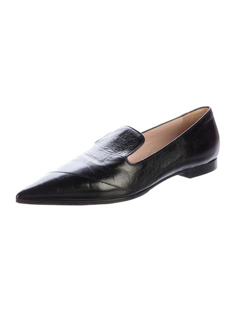 miu miu pointed toe loafers|miu mi u shoes.